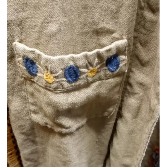 Johnny Was Tiwa Linen Coat M - Picture 7 of 8